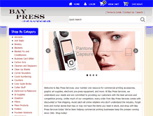 Tablet Screenshot of baypressservices.com